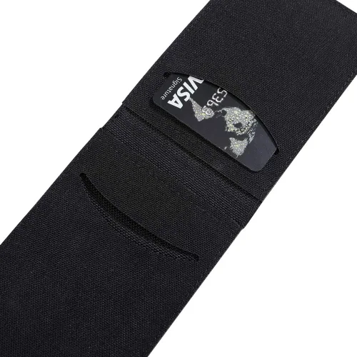 Miniatura 5 de EXCELLENT ELITE SPANKER Funda delgada y plegable con bolsillo frontal para tarjetas de crédito con 2 ranuras para tarjetas (negro)