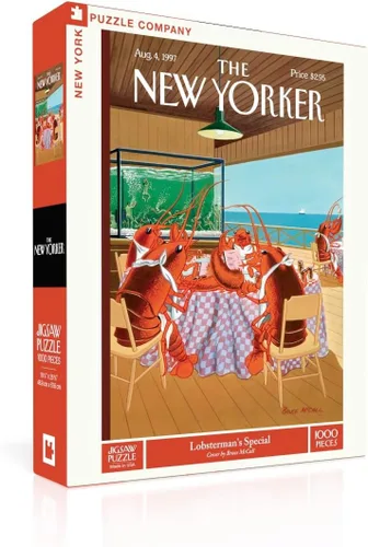Miniatura 7 de New York Puzzle Company - New Yorker Hot Dogs - Rompecabezas de 1000 piezas para noches de juego familiares por Mark Ulriksen