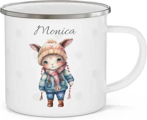 Taza de café personalizada de acero inoxidable de 12 onzas, taza de chocolate caliente personalizada/cereales, ideas de regalo para niños, 1 Gato