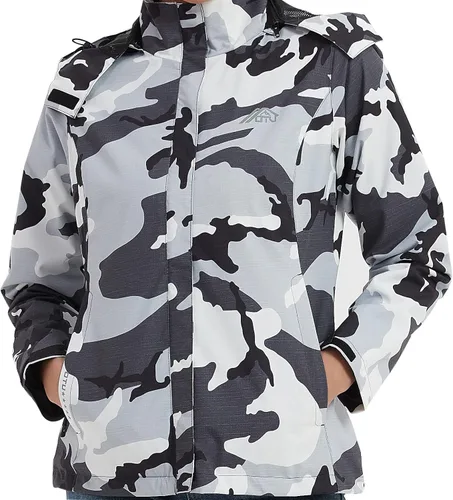 Miniatura 6 de OTU Chaqueta impermeable para mujer, ligera, impermeable con capucha para senderismo, viajes al exterior.