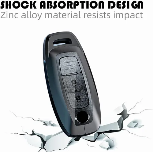 Miniatura 4 de SANRILY Funda para llavero ABS y aleación de zinc de 3/4/5 botones para Nissan Ariya 8 Gen th New Teana X-Trial 2022 2023 Pathfinder Rogue Funda