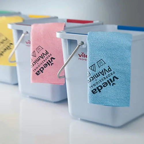 Miniatura 5 de Vileda Profesional Paño de microfibra PVA rojo Champú de limpieza multiusos Toalla de gamuza sintética Materiales suaves y absorbentes