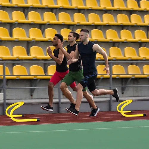 Miniatura 5 de Wettarn 18 unidades de entrenamiento de velocidad de 6 pulgadas, obstáculos de entrenamiento de agilidad, obstáculos de entrenamiento duradero