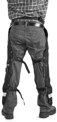 Miniatura 2 de Husqvarna 587160702 - Chaparreras funcionales para motosierra de 38 pulgadas, equipo de seguridad para motosierra con 5 capas, cinturón ajustable