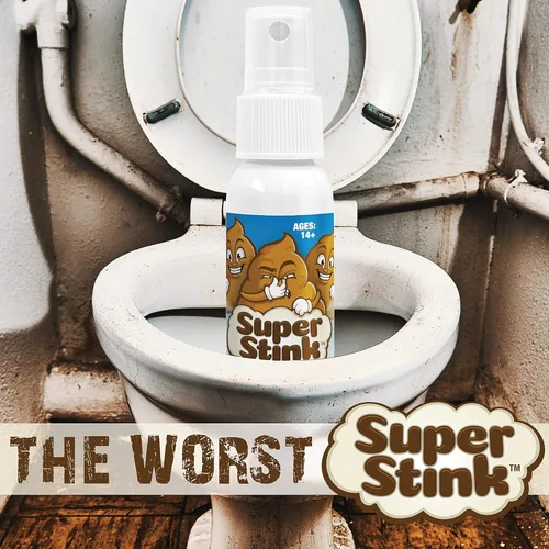 Miniatura 6 de SUPER STINK (1.01 onzas líquidas) - Spray para pedos - Hedor extra potente 'increíblemente fuerte' - Cosas de broma con olor a caca falsa - Huele a