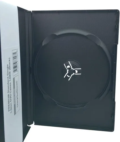 Miniatura 2 de CheckOutStore Premium - Estuche para 1 disco único estándar de DVD de 14 mm, Negro, 6