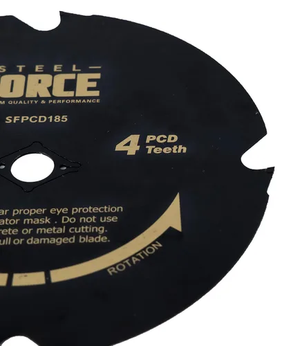 Miniatura 3 de Steel Force CRPCD185 7-1/4 "4 dientes policristalino diamante con punta PCD Hardie Blade para el cemento de la fibra y el suelo laminado
