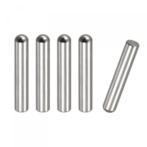Miniatura 24 de uxcell Pasadores de clavija de 0.197 x 1.969 in, 5 piezas de acero inoxidable 304 de cabeza redonda plana biselada, pasadores de litera, pasadores