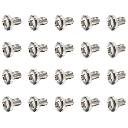 Miniatura 89 de MroMax 5 tornillos de máquina Phillips de cabeza plana M8 x 0.984 in, acero inoxidable 304 18-8, rosca completa, tornillos de cabeza cruzada gris