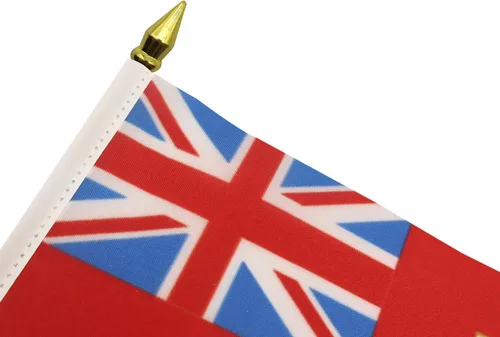 Miniatura 4 de AZ FLAG Bandera de mesa Ontario de 4 x 6 pulgadas, bandera de escritorio de Canadá - Región Canadiense de Ontario 5.9 x 3.9 in - Tapa de lanza