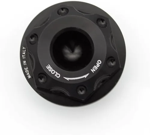 PROCNC Tapa de depósito de combustible de motocicleta de aluminio para Yamaha FZ6 FZ6R FZ1 YZFR6 YZFR6S YZFR1 FYZF R3 YZF600R YZF750 (negro)