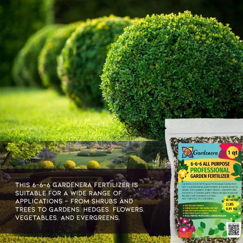 Miniatura 2 de Gardenera 6-6-6 Fertilizante profesional multiusos para jardín, nutre tus plantas para un crecimiento saludable y flores vibrantes, 1 cuarto