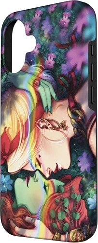 Miniatura 2 de iPhone 16 DC Comics Pride Harley Quinn & Poison Ivy Nose Touch Case