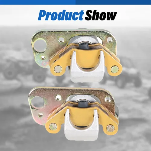 Miniatura 5 de WFLNHB Pinzas de freno delanteras y traseras con pastillas de repuesto para Polaris Scrambler 400 500 2x4 4x4 1998 1999 2000 2001 2002 2003 2004