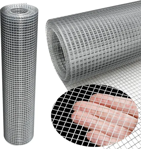 Miniatura 13 de Tela Metálica 4'' x 20' de 1/4 pulgada, Rollo de Malla de Alambre Galvanizado (23 GA), Malla para Pollos para Corrales/Gallineros, Malla