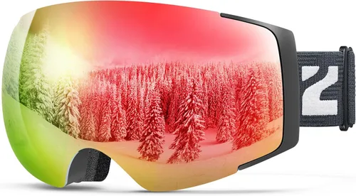 Miniatura 18 de ZIONOR X4 Ski Goggles Magnetic Lens - Snowboard Goggles for Men Women Adult - Snow Goggles Anti-fog UV Protection