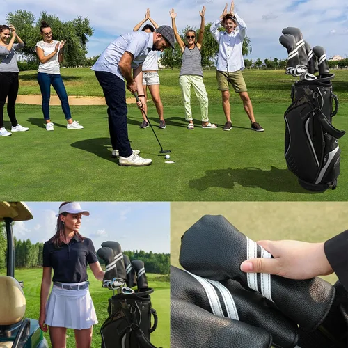 Miniatura 6 de Fundas para cabezas de palo de golf - Juego de 4 piezas o 1 pieza de accesorios de golf, fundas para palos de golf para maderas y conductores