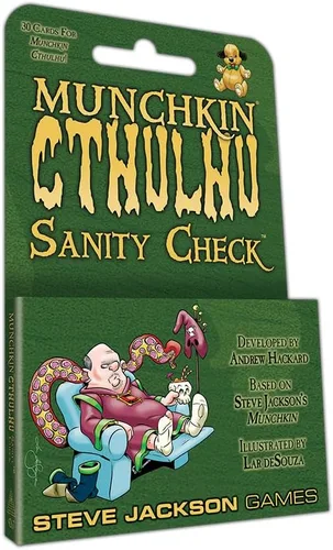 Munchkin Cthulhu: Juego de cartas Sanity Check (expansión) | Expansión de 30 cartas | Juego de cartas para adultos, niños y familia | RPG de
