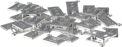 Miniatura 4 de 50 dijes con forma de cintas de casete de audio, 0.866 x 0.630 in de aleación antigua para hacer joyas y bricolaje