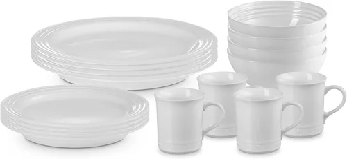 Miniatura 11 de Le Creuset Juego de vajilla de gres, 16 piezas, Cerise