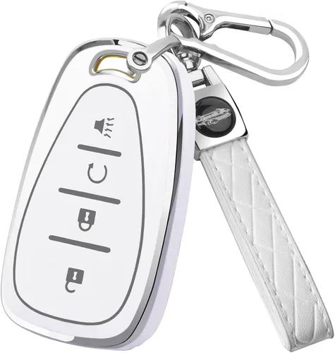 Miniatura 12 de XIYANG TRADE Funda para llavero Chevy con llavero, funda de TPU suave para llave de protección completa para Chevy Equinox Sonic Spark Traverse