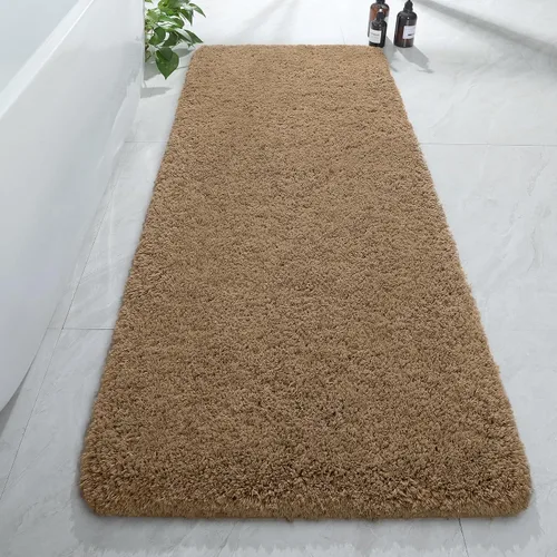 Miniatura 61 de AROGAN Tapete Largo de Baño de Lujo, 24 x 17 Pulgadas, Grueso, Suave y Absorbente, Antideslizante, Respaldo de Goma, Alfombras de Secado Rápido