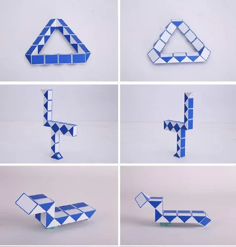 Miniatura 5 de Cubo mágico de velocidad de serpiente con giro de velocidad, rompecabezas cerebral, juguetes para TDA, TDAH, ansiedad y autismo, adultos y niños