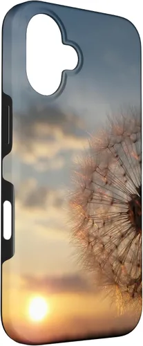 Miniatura 3 de iPhone 16 Beautiful Dandelion Flower Summer Sunset Photography Case