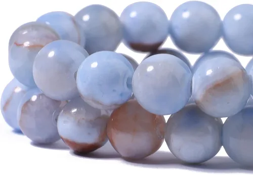 Miniatura 6 de Cuentas de Apatita 10mm 35 Piezas de Piedra para Hacer Joyería, Cuentas Grandes, Pulseras, Keychaian, Cuentas Sueltas Redondas Lisas, Cuentas