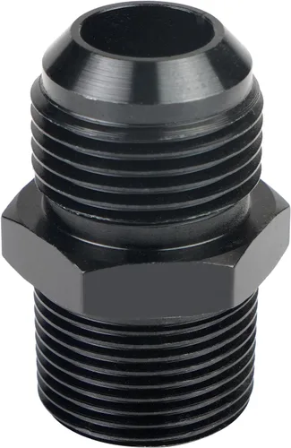 Miniatura 21 de Adaptador de manguera de tubería macho de 10AN a 1/4 NPT de aluminio recta para línea de combustible, adaptador de manguera de aluminio negro