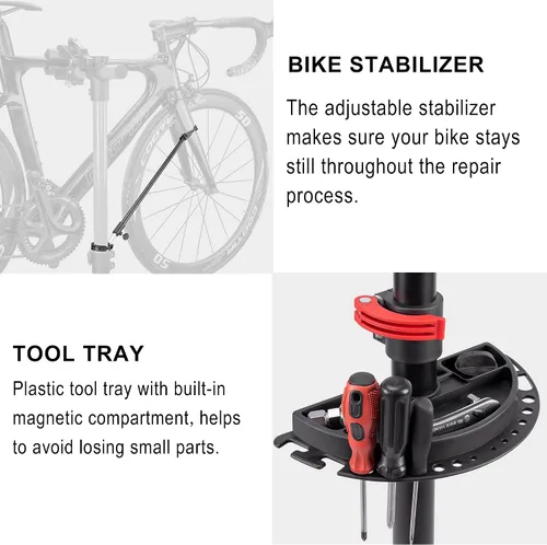 Miniatura 5 de CXWXC Soporte de reparación de bicicletas - Para mantenimiento Stand de trabajo Tienda de bicicletas eléctricas Mecánica del hogar para bicicleta
