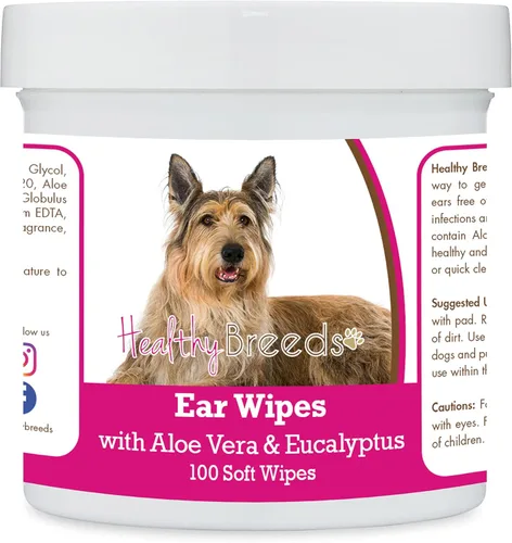 Miniatura 43 de Healthy Breeds Pastor alemán, silla de montar, toallitas de limpieza de oídos con aloe y eucalipto para perros, 100