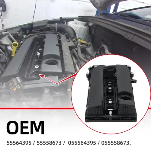 Miniatura 3 de SEINECA 55564395 Cubierta de válvula de motor con pernos de junta y tapa de aceite, compatible con Chevy Cruze 2011-2015, Sonic 2012-2018