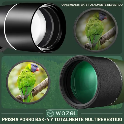 Miniatura 3 de WOZEL 25-75X80 Alcances de detección para disparo de objetivo - Alcance de observación HD con trípode, bolsa de transporte y soporte para teléfono