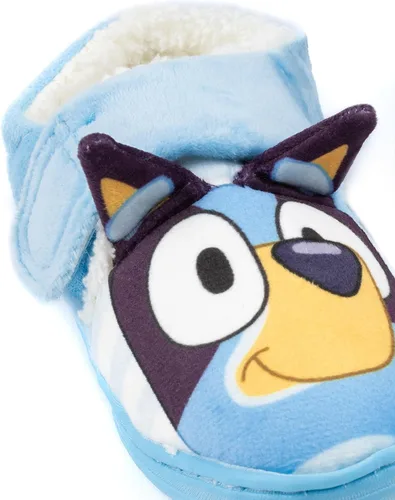Miniatura 5 de Bluey Pantuflas para niños pequeños 3D con correa de orejas y zapatos de casa
