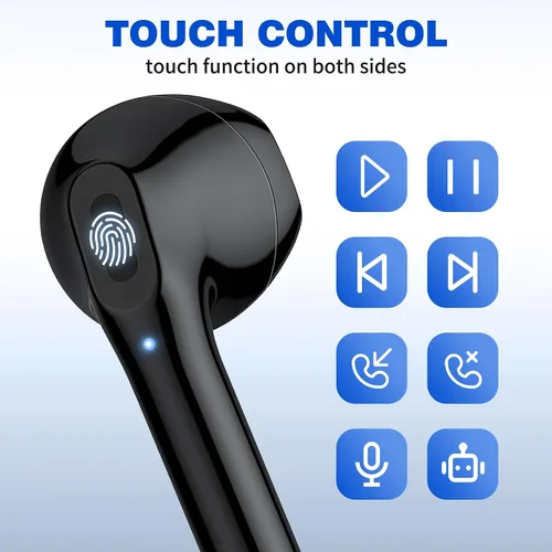 Miniatura 4 de Auriculares inalámbricos para Samsung S26 S25 Ultra S24 S23 Fe S22 Plus, 5.3 auriculares Bluetooth inalámbricos con micrófono estéreo para iPhone 17