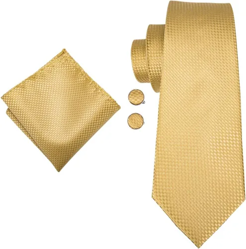 Miniatura 42 de Dubulle Corbata tejida de cachemira para hombre y gemelos de pañuelo para hombre, conjunto de gemelos para boda formal y negocios