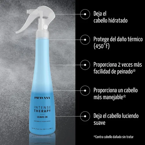 Miniatura 2 de Pravana Intense Therapy - Tratamiento en spray acondicionador sin enjuague y desenredante Desenreda e hidrata al instante Ecualiza la porosidad