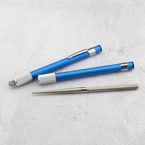 Miniatura 7 de SING F LTD 2 unids pluma de pulido de diamante portátil de bolsillo amoladora de diamante afilador telescópico piedra afiladora para moler recorte