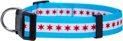 Miniatura 2 de Native Pup Collar de perro con bandera de Chicago (Chicago, mediano)