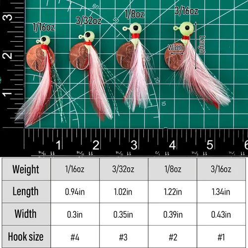 Miniatura 2 de Dr.Fish Paquete de 10 anzuelos de marabú para pesca de agua dulce, anzuelos de pesca para lubina, trucha, lucioperca, bola redonda, señuelo Bluegill