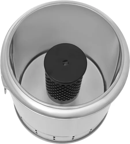 Miniatura 5 de Barbacoa portátil sin humo, parrilla de barril de carbón, parrilla de kebab de carbón envolvente de acero inoxidable con 20 brochetas de 360 ° Kebab