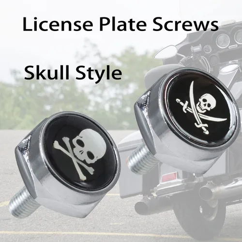 Miniatura 4 de Kit de fijación de tornillos para matrícula, 4 tornillos personalizados con cubiertas para sujetar placas o marcos de automóviles y motocicletas
