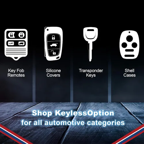 Miniatura 7 de KeylessOption Funda para llavero de repuesto para Chevrolet Chevy Silverado Suburban Tahoe GMC Yukon 2015, 2016, 2017, 2018, 2019, 2020, 2021, One