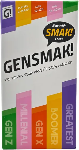 Miniatura 9 de GENSMAK! Juego de fiesta - Atractivo juego de trivia multigeneracional con pistas cómicas - Divertido para familiares y amigos, adultos