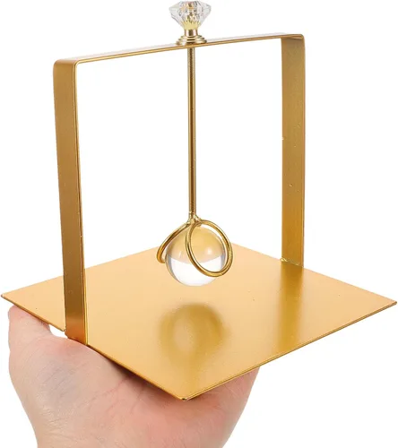 Miniatura 4 de BESPORTBLE Freestanding Metal Napkin Holder Paper Tissue Holder Gold Square Tabletop Napkin Stand for Restaurant Dining Room Farmhouse Kitchen Decor