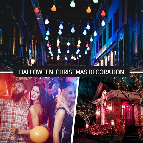 Miniatura 4 de Bombillas de colores de 9 W (equivalente a 60 W), bombilla de color base E26 para Halloween, Navidad, fiesta, iluminación de vacaciones, azul, rojo