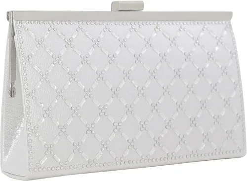 Miniatura 2 de Bolso de mano de metal con asa superior para mujer
