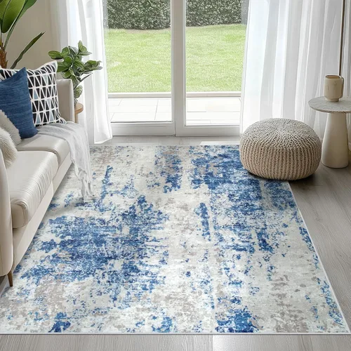Miniatura 115 de 5x7 Area Rugs for Living Room Rug Washable: Abstract Rug for Dining Room Bedroom Carpet Non Slip 5 by 7 Indoor Modern Nursery Home Office Beige