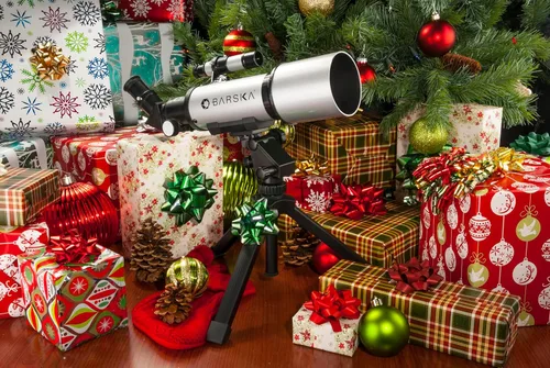 Miniatura 10 de BARSKA Starwatcher telescopio refractor de 400 x 70 mm con trípode de mesa y funda de transporte